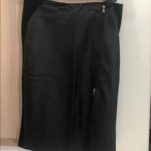 Albert Makali Black pleather front skirt